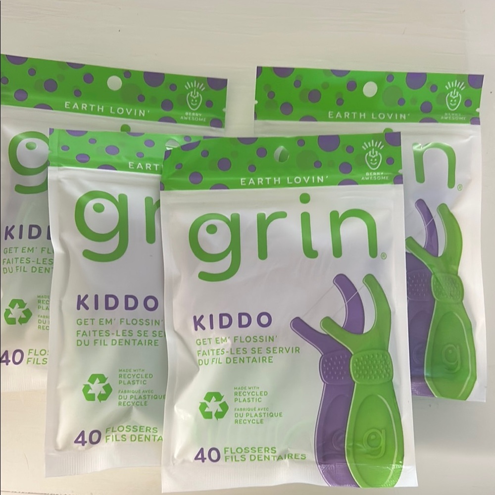 Kiddo Flossers - Green and Purple